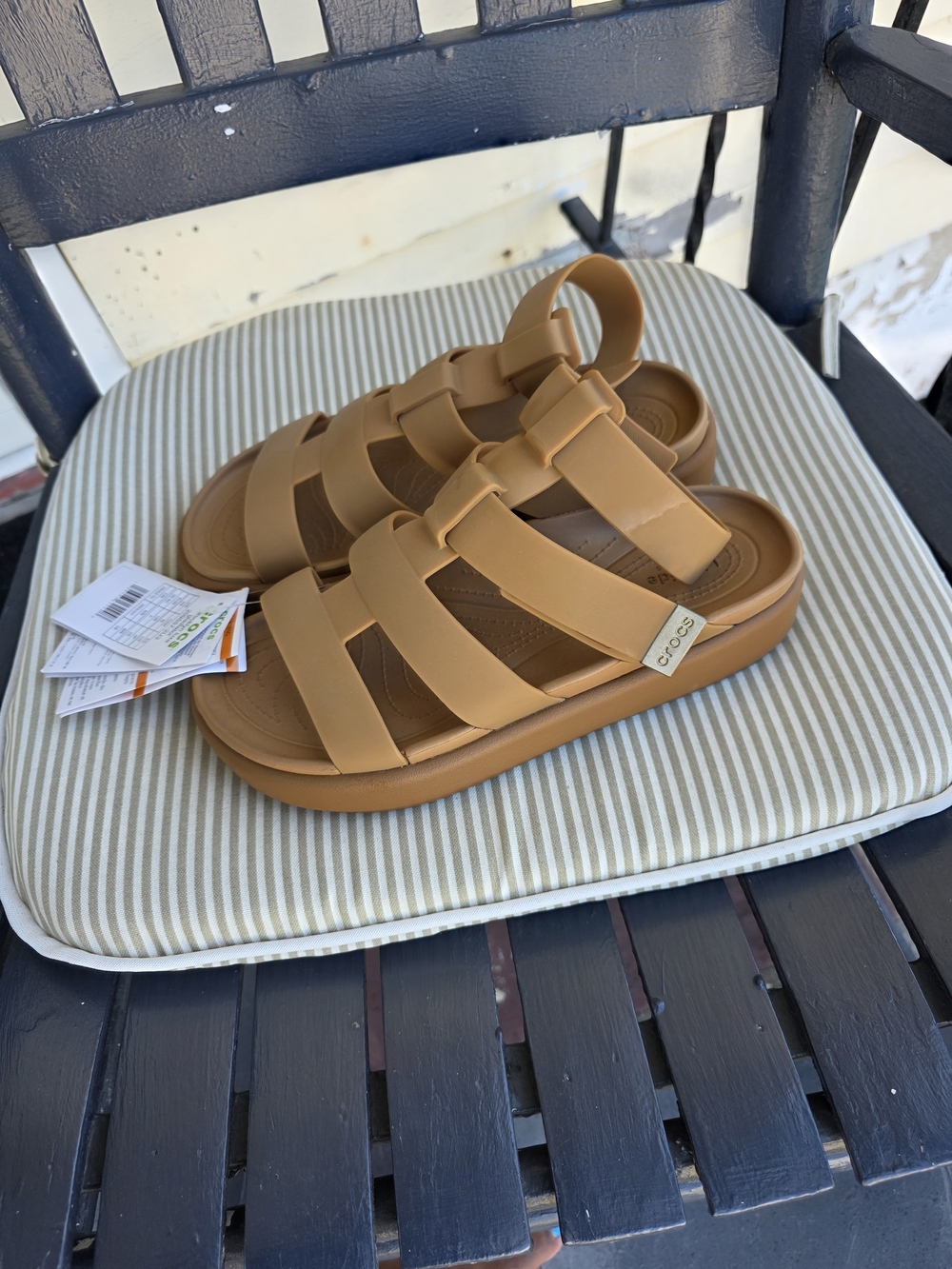 CROCS Brooklyn Luxe Gladiator Sandals - Picture 2 of 5